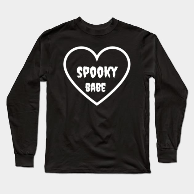 Spooky babe Long Sleeve T-Shirt by carriedoll